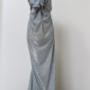 LAHO stříbrné večerní dlouhé šaty